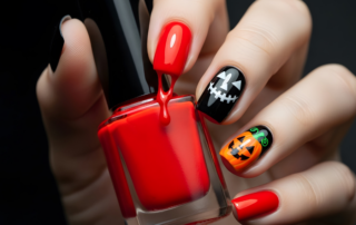 Halloween Party Ready Get Your Nail Extensions Done at Organic Nails & Spa